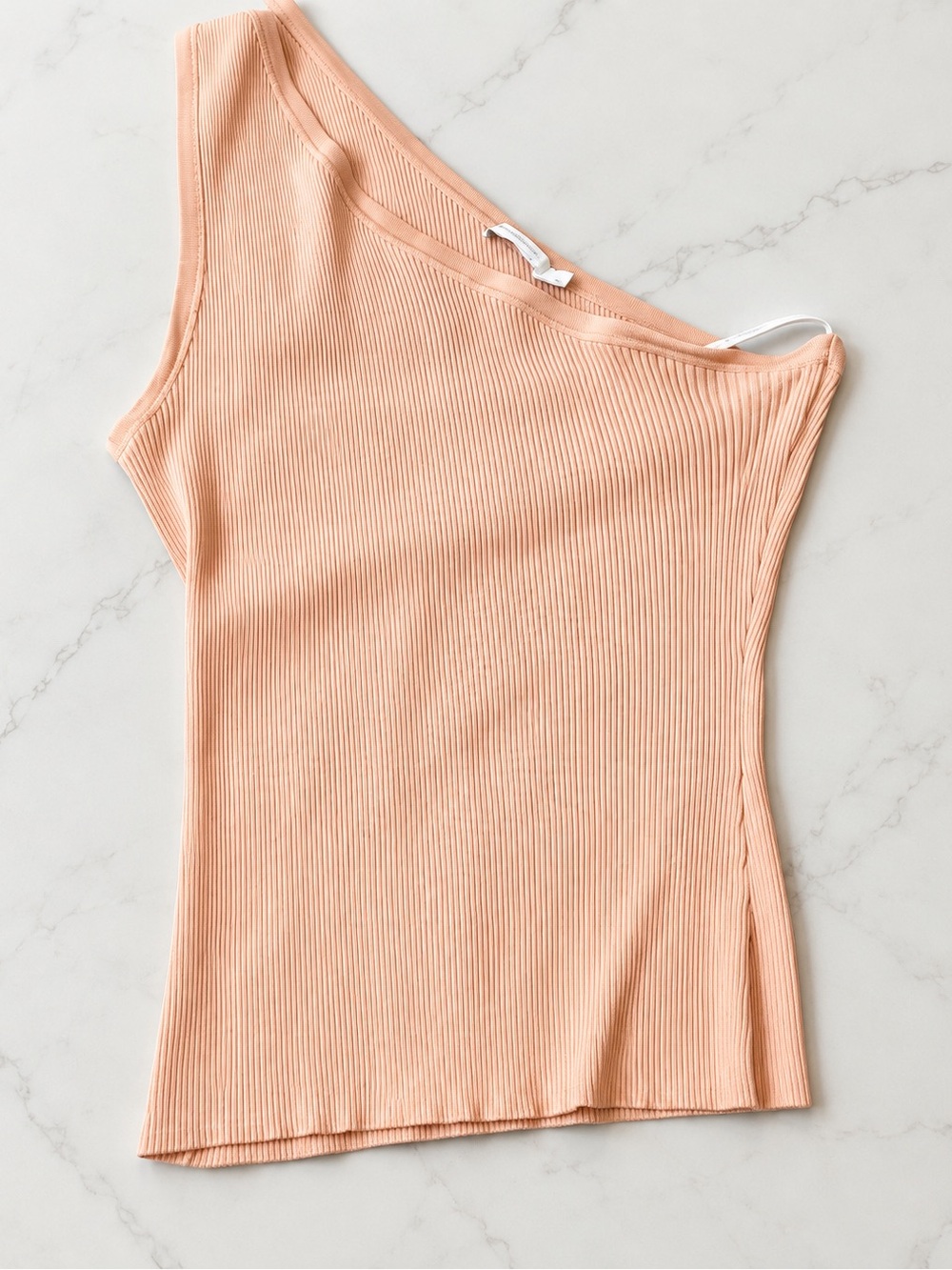 Zimmerman One shoulder peach top 2